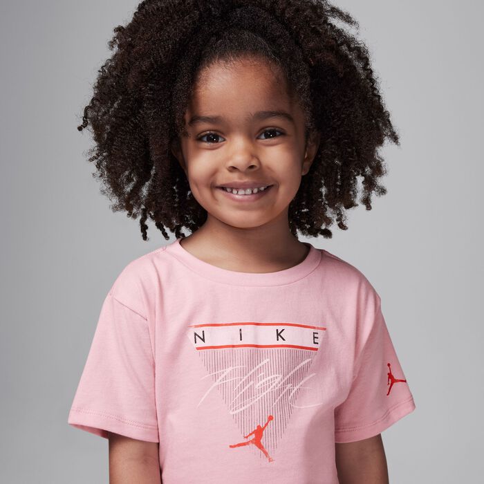 Jordan Kids' Mini Me Flight Bike Shorts Set Pink Jordan Kids' Mini Me Flight Bike Shorts Set Pink image number 1