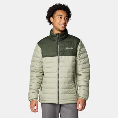 Columbia Men's Powder Lite II Full-Zip Hiking Jacket Green Columbia Men's Powder Lite II Full-Zip Hiking Jacket Green