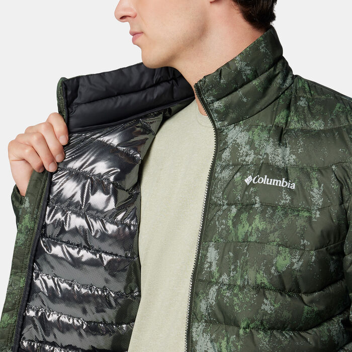Columbia Men's Powder Lite II Printed Jacket Green image number 3