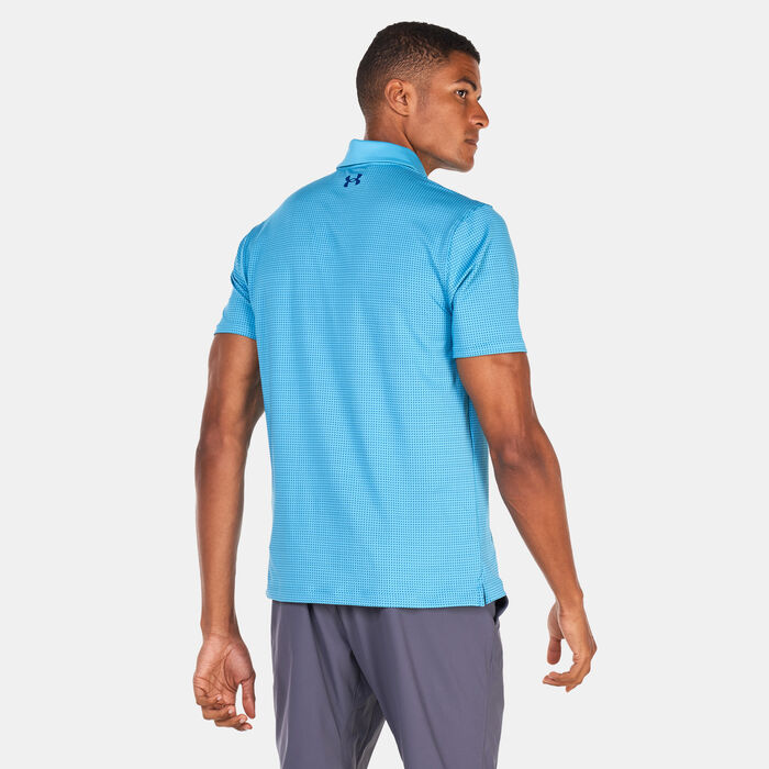 Under Armour Men's UA Tee To Green Printed Polo Shirt Blue image number 1