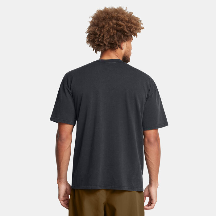 Under Armour Men's Heavyweight Logo T-Shirt Black image number 2