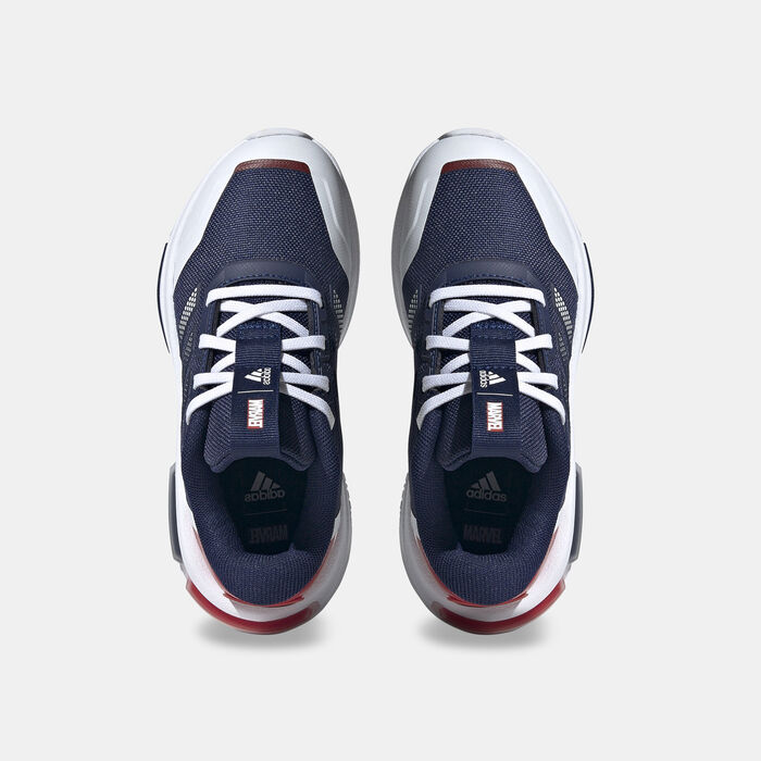 adidas Kids' Marvel's Captain America Racer Shoes Blue adidas Kids' Marvel's Captain America Racer Shoes Blue image number 4