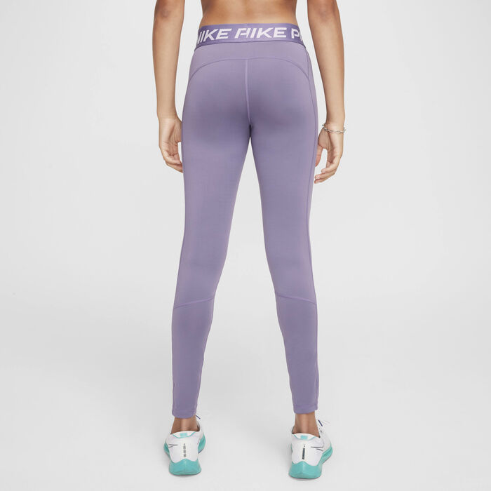 Nike Girls' Pro Dri-FIT Leak Protection: Period Leggings Grey Nike Girls' Pro Dri-FIT Leak Protection: Period Leggings Grey image number 1