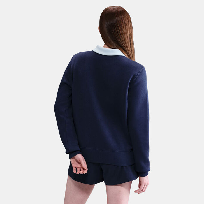 Nike Women's Sportswear Phoenix Fleece Sweatshirt Blue Nike Women's Sportswear Phoenix Fleece Sweatshirt Blue image number 1