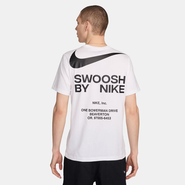 Nike Men's Sportswear Big Swoosh T-Shirt White Nike Men's Sportswear Big Swoosh T-Shirt White image number 1