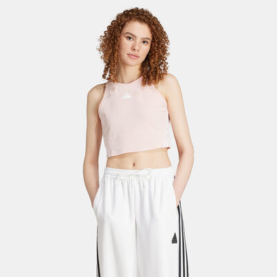 adidas Women's Future Icons 3-Stripes Tank Top Pink