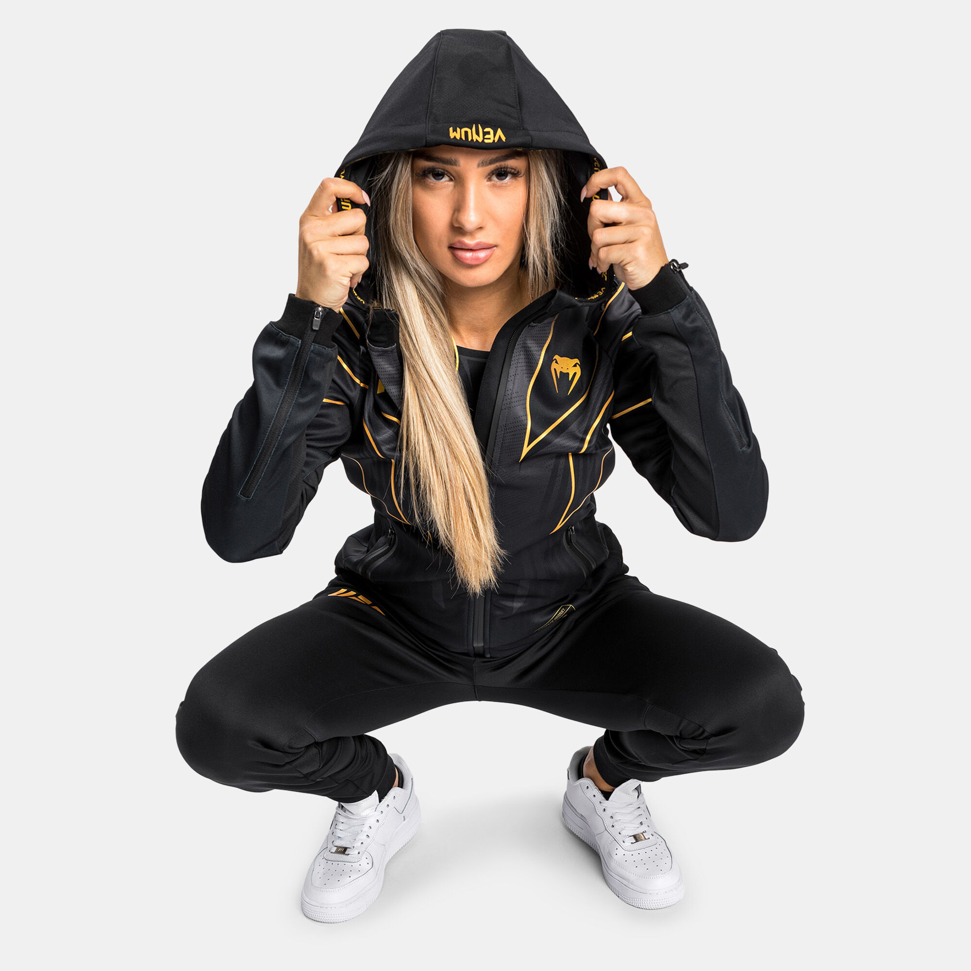 Women s x UFC Authentic Fight Night 2.0 Walkout Hoodie Black Venum in KSA SSS