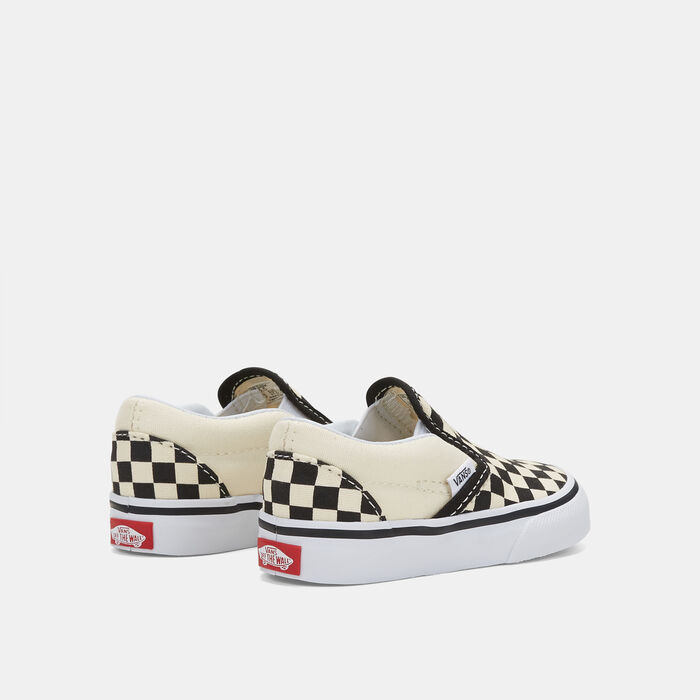 Vans Kids' Checkerboard Classic Slip-On Unisex Shoe (All Kids) Beige image number 2
