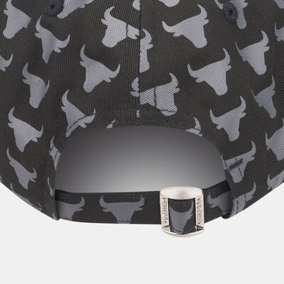 New Era Men's NBA Chicago Bulls Team Monogram 9FORTY Cap Black