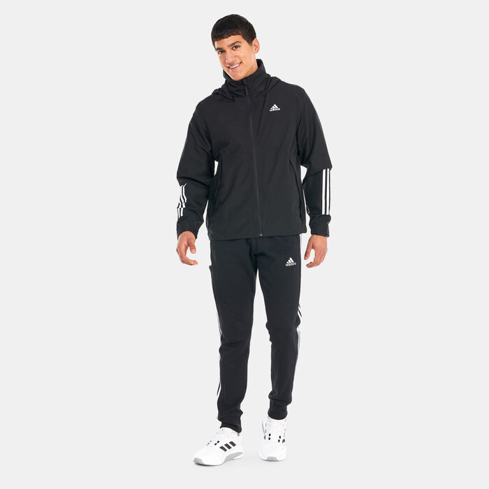 adidas Men's BSC 3-Stripes RAIN.RDY Jacket Black adidas Men's BSC 3-Stripes RAIN.RDY Jacket Black image number 2