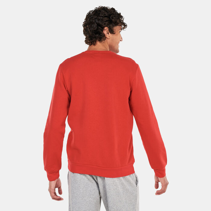 adidas Men's Essentials Fleece Sweatshirt Red image number 1