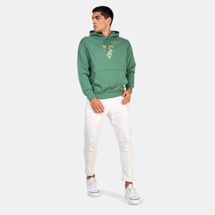 PUMA Men's Downtown Graphic Hoodie Green PUMA Men's Downtown Graphic Hoodie Green image number 2