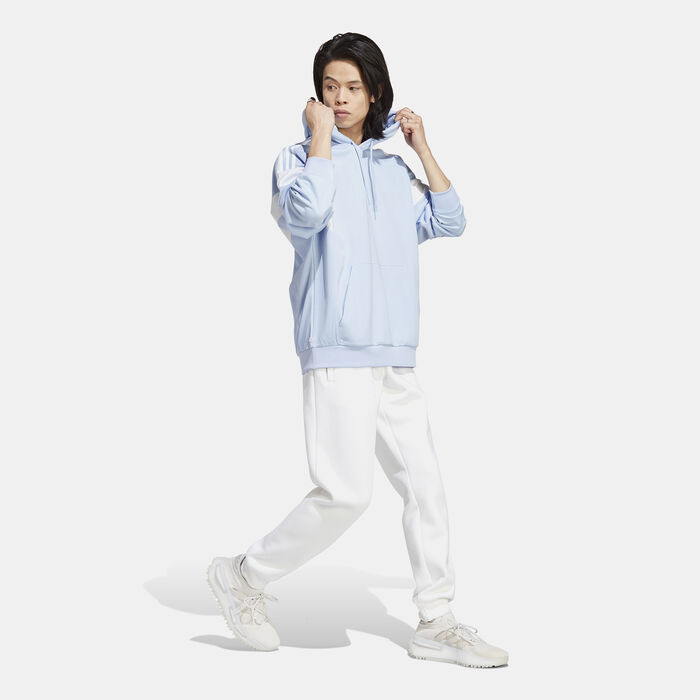 adidas Originals Men's Adicolor Classics Cut Line Hoodie Blue adidas Originals Men's Adicolor Classics Cut Line Hoodie Blue image number 2