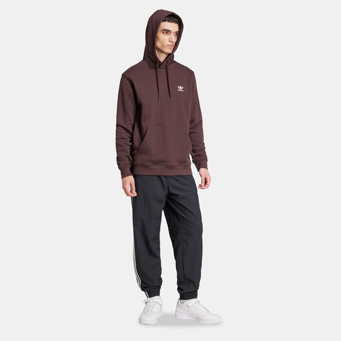 adidas Originals Men's Trefoil Essentials Hoodie Red adidas Originals Men's Trefoil Essentials Hoodie Red image number 2
