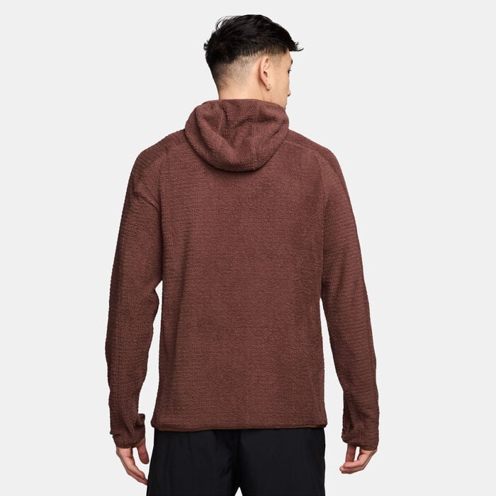 Nike Men's Trail Dri-FIT Fleece Running Jacket Brown Nike Men's Trail Dri-FIT Fleece Running Jacket Brown image number 1