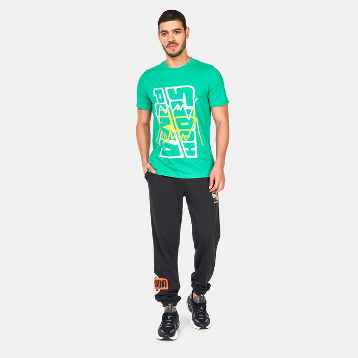 PUMA Men's Blueprint Basketball T-Shirt Green PUMA Men's Blueprint Basketball T-Shirt Green image number 2