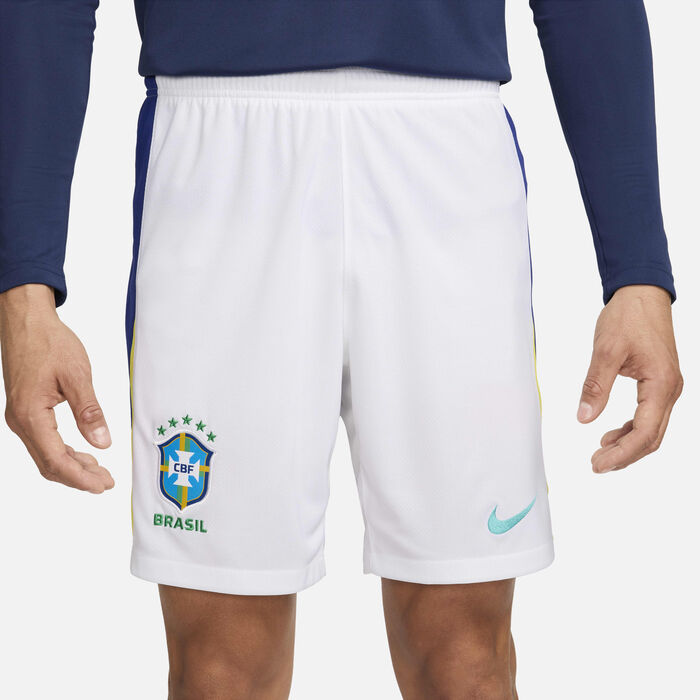 Nike Men's Brazil 2024 Stadium Away Dri-FIT Football Replica Shorts White Nike Men's Brazil 2024 Stadium Away Dri-FIT Football Replica Shorts White image number 1