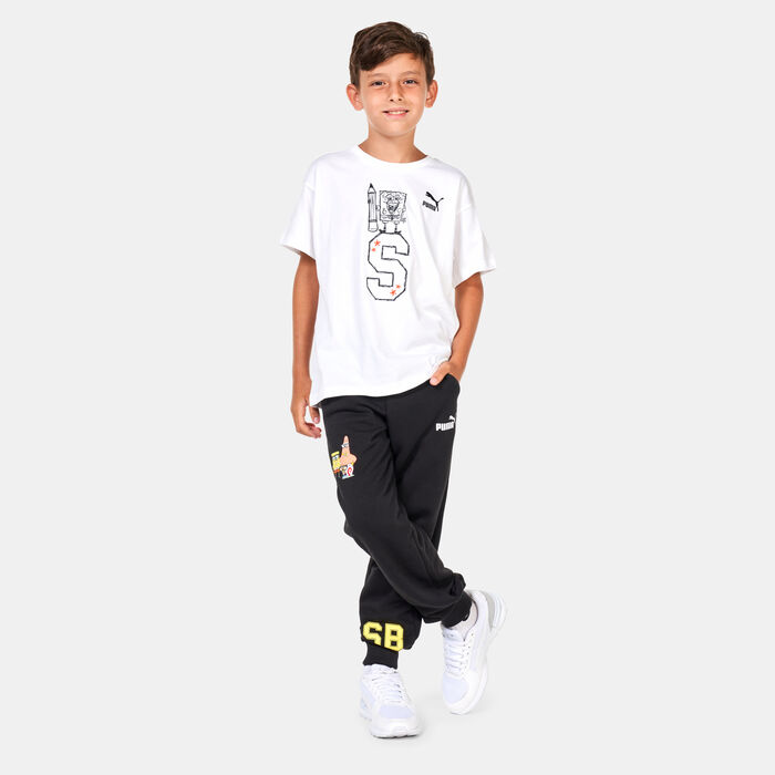 PUMA Kids' x SpongeBob SquarePants Sweatpants Black PUMA Kids' x SpongeBob SquarePants Sweatpants Black image number 2