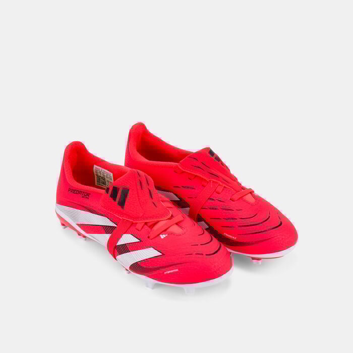 adidas Kids' Predator League Fold-Over Tongue Firm Ground Football Shoes Black adidas Kids' Predator League Fold-Over Tongue Firm Ground Football Shoes Black image number 1