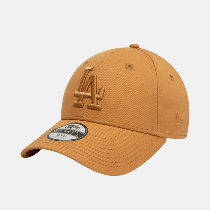 New Era Kids' MLB Los Angeles Dodgers League Essential 9FORTY Cap Beige image number 1