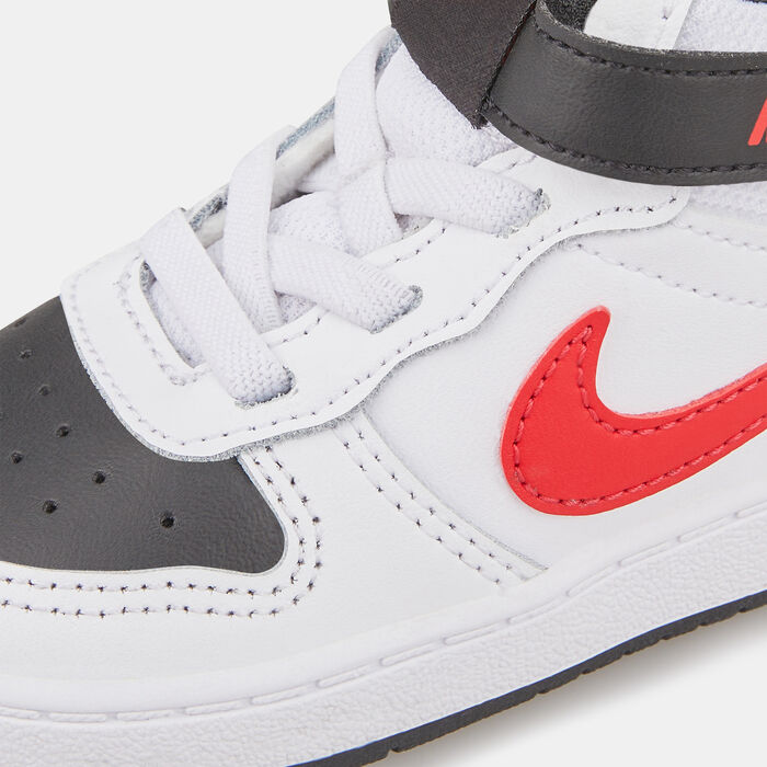 Nike Kids' Court Borough Mid 2 Shoe (Baby and Toddler) White image number 4