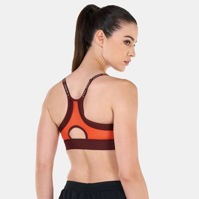 Under Armour Women's Infinity Low Sports Bra Red Under Armour Women's Infinity Low Sports Bra Red image number 1