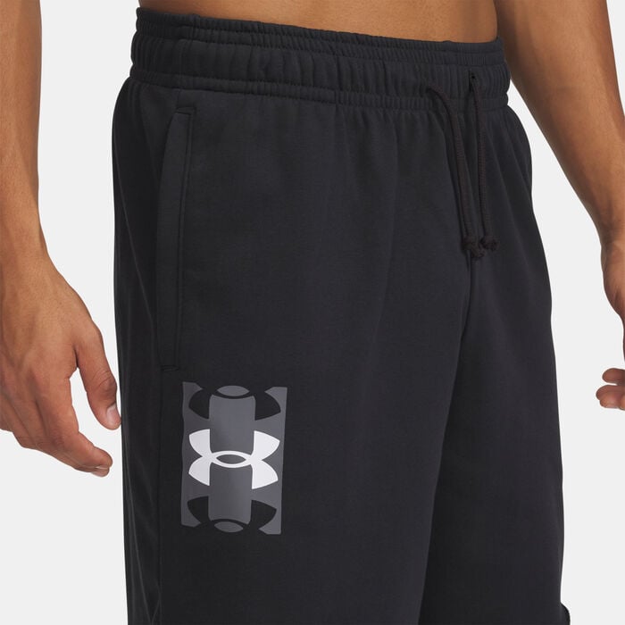 Under Armour Men's Rival Terry Logo Shorts Black Under Armour Men's Rival Terry Logo Shorts Black image number 3