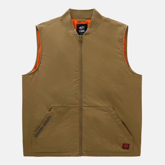 Vans Men's Spitfire Wheels Vest Brown Vans Men's Spitfire Wheels Vest Brown image number 0