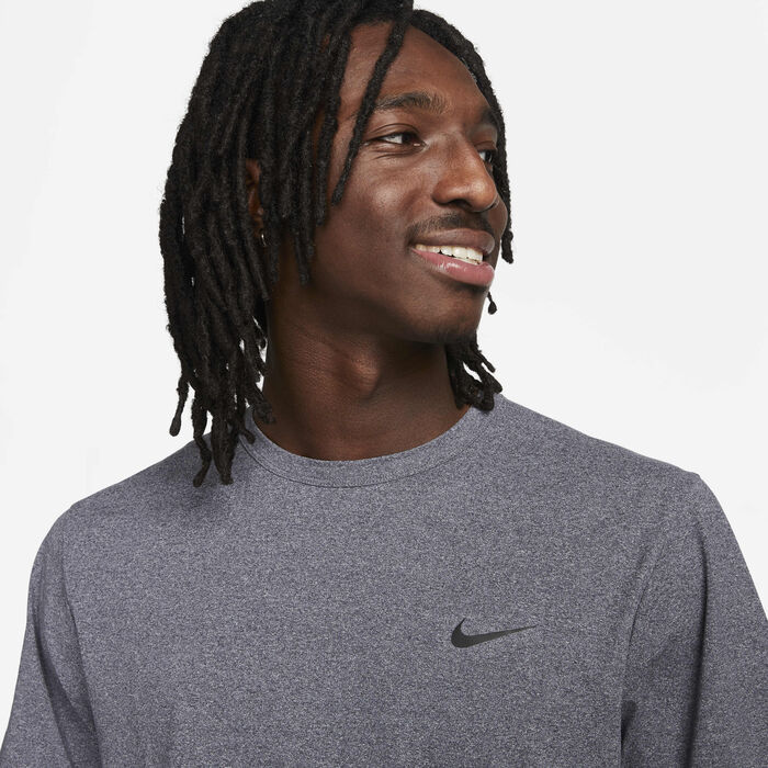 Nike Men's Dri-FIT Hyverse UV Training T-Shirt Grey image number 2