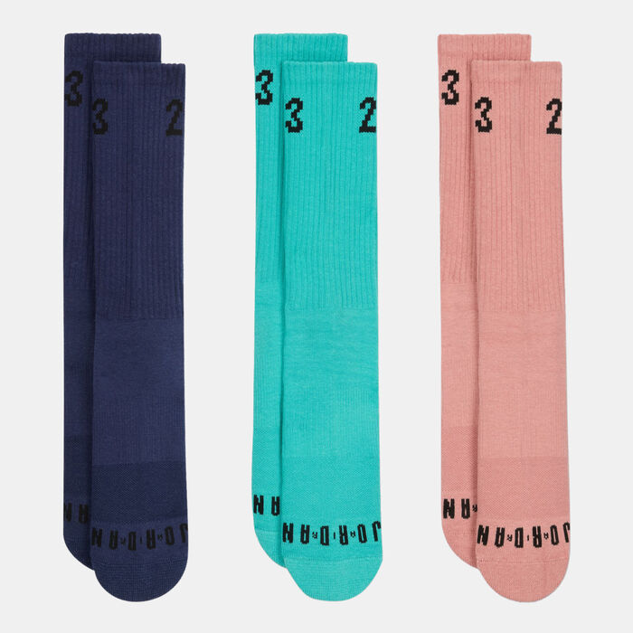 Jordan Essentials Crew Socks (3 Pairs) Multi-Color image number 0