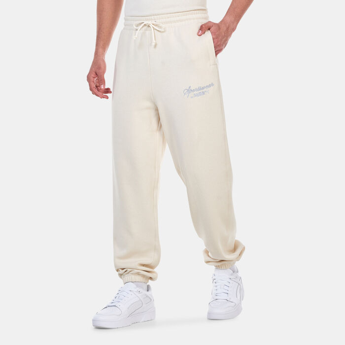PUMA Men's Classics+ Sweatpants Beige PUMA Men's Classics+ Sweatpants Beige image number 0