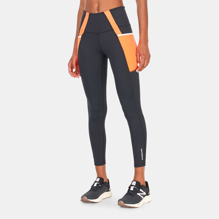 New Balance Women's Shape Shield 7/8 High Rise Pocket Leggings Black New Balance Women's Shape Shield 7/8 High Rise Pocket Leggings Black image number 0