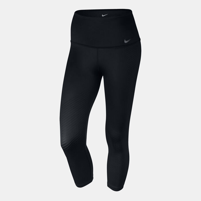 Buy Nike Women's Zonal Strength Capri Compression Leggings Black in KSA -SSS
