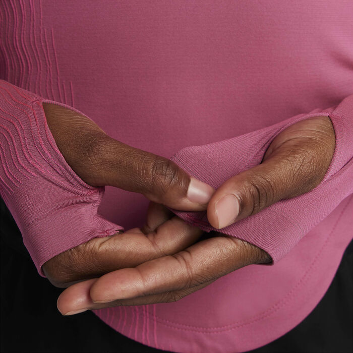 Nike Women's Running Division Dri-FIT ADV 1/2-Zip Mid Layer Pink image number 3