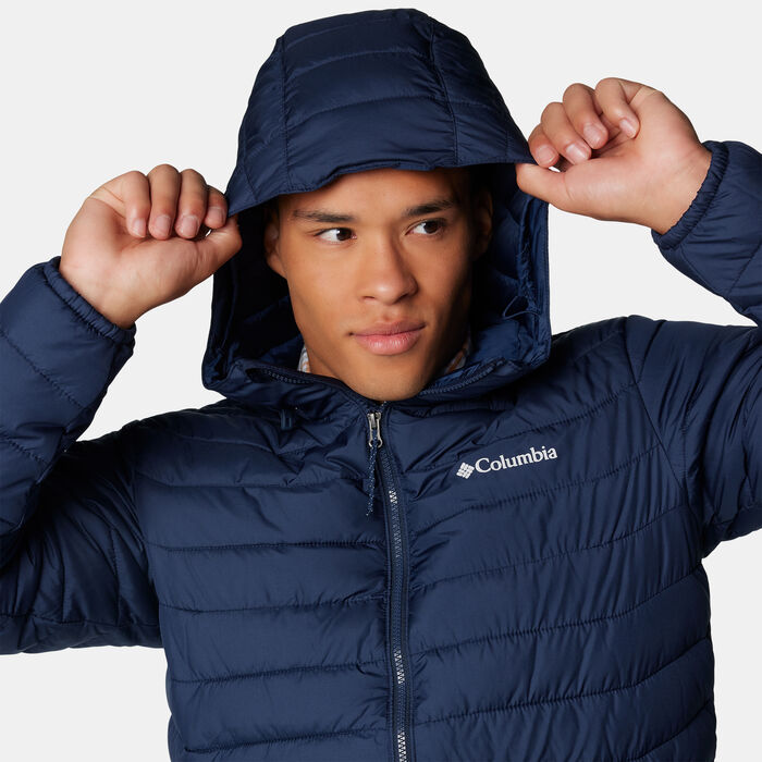 Columbia Men's Powder Lite II Hiking Puffer Jacket Blue Columbia Men's Powder Lite II Hiking Puffer Jacket Blue image number 3