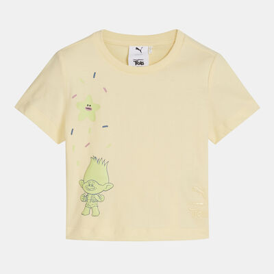 PUMA Kids' x TROLLS Graphic T-Shirt Beige
