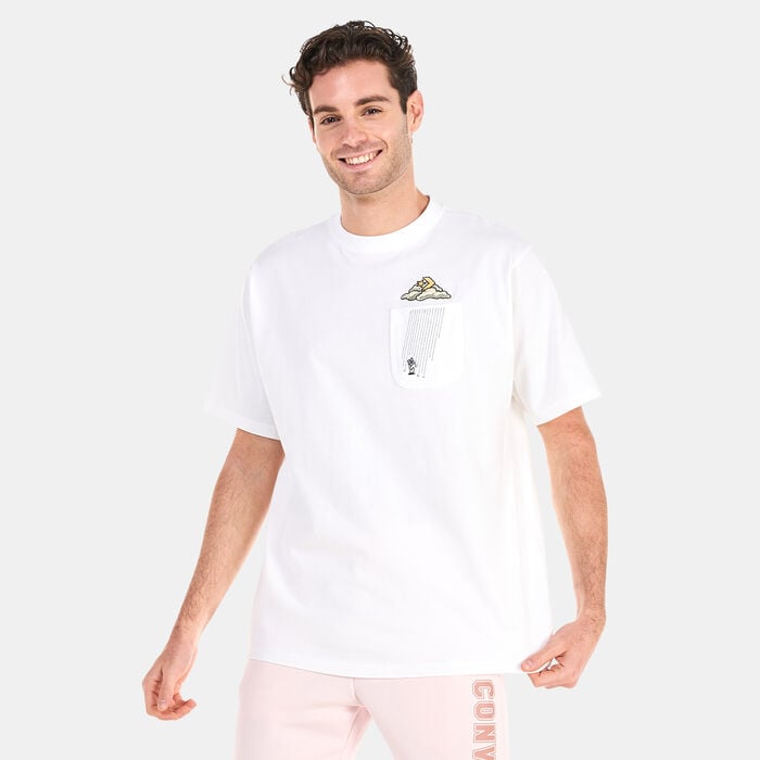 Converse Men's Cloud Pocket Graphic T-Shirt White Converse Men's Cloud Pocket Graphic T-Shirt White image number 0