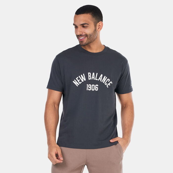 New Balance Men's Essentials Varsity Graphic T-Shirt Grey New Balance Men's Essentials Varsity Graphic T-Shirt Grey image number 0